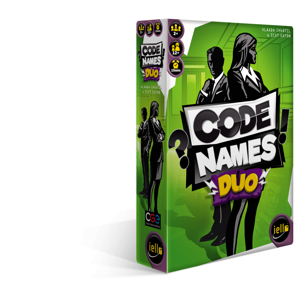 IELLO Codenames Duo – Kooperative Version Für 2 Spieler, Französische Ausgabe | Von Vlaada Chvatil, Inkl. 200 Karten