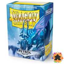 Dragon Shield - 100 protège-cartes standard Mat - Bleu Pétrole