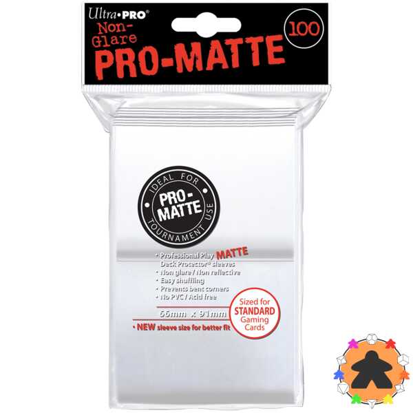 Ultra PRO : 100 Sleeves PRO-Matte Blanc