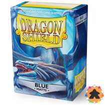 Dragon Shield - Matte Blue (100 Sleeves standard)