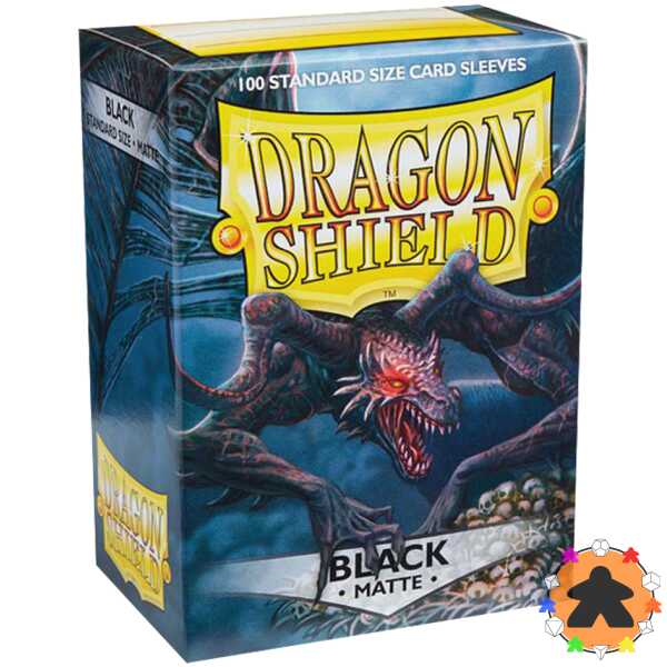 Dragon Shield - Matte Black (100 Sleeves standard)