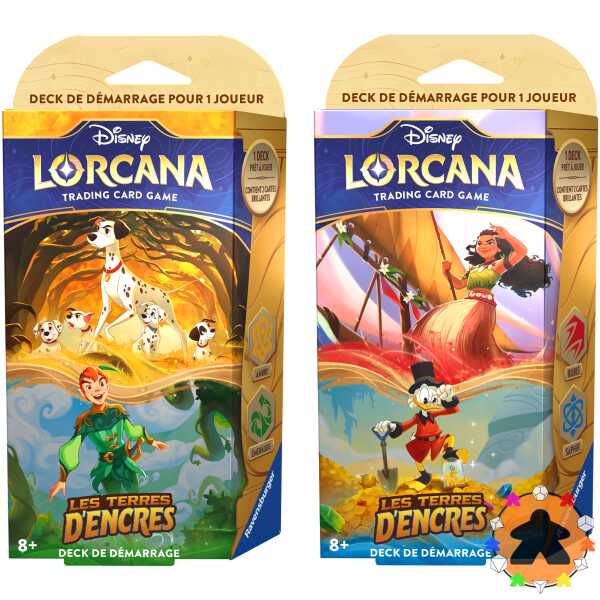 Lorcana S3 - Les Terres d'Encres - Lot de 2 starter decks