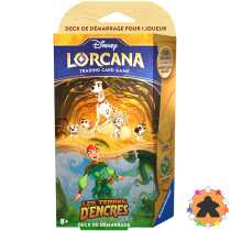 Lorcana S3 - Les Terres d'Encres - Deck Ambre/Emeraude - Pongo/Peter Pan