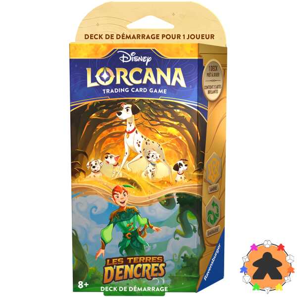 Lorcana S3 - Les Terres d'Encres - Deck Ambre/Emeraude - Pongo/Peter Pan