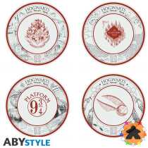HARRY POTTER - Set de 4 Assiettes - Univers Harry Potter