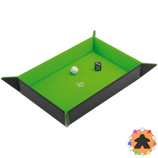 Plateau à dés magnétique rectangulaire Noir/Vert - Gamegenic