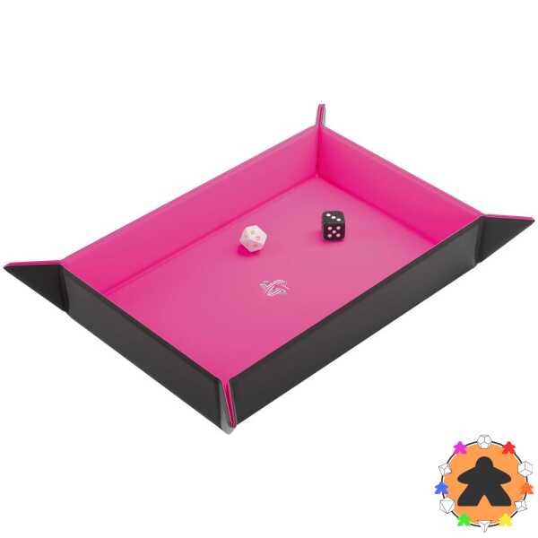 Plateau à dés magnétique rectangulaire Noir/Rose - Gamegenic