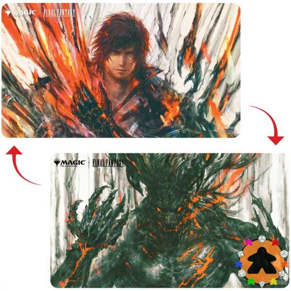 MTG - FF Double sided Playmat Premium V1 - Clive, Ifrit’s Dominant / Ifrit, Warden of Inferno