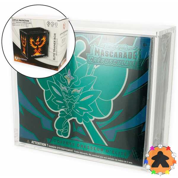 PHOENIX SHIELD – Boite-vitrine acrylique pour ETB Pokemon