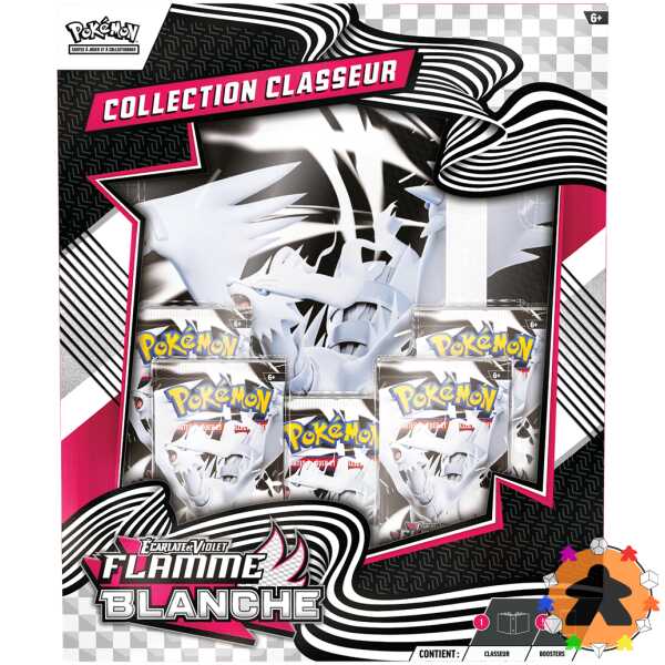 Pokémon - Flamme Blanche (EV10.5) - Portfolio (A4) + 5 boosters