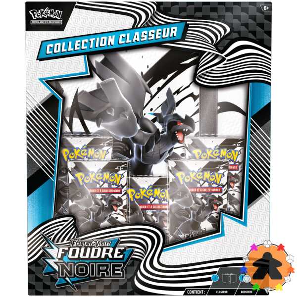 Pokémon - Foudre Noire - Portfolio (A4) + 5 boosters