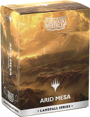 Dragon Shield - MTG Landfall - Arid Mesa (100 Sleeves)