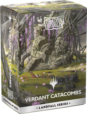 Dragon Shield - MTG Landfall - Verdant Catacomb (100 Sleeves)