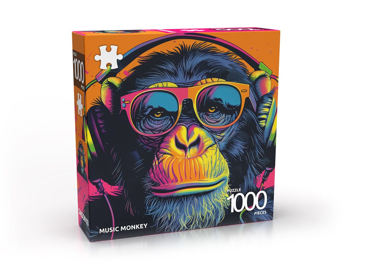 Puzzle 1000 pièces - Music Monkey