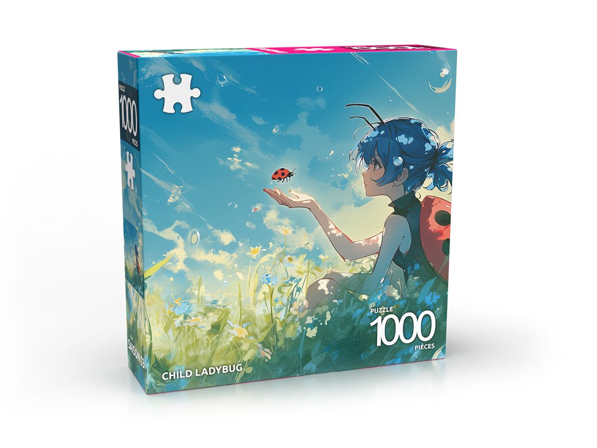 Puzzle 1000 pièces - Child Ladybug