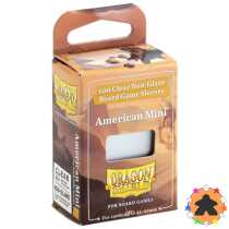 Dragon Shield - American Mini 41x63mm - 100x Clear Board Game Sleeves