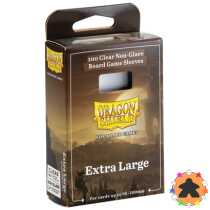 Dragon Shield - Extra Large 65x100mm - 100x Clear Board Game Sleeves