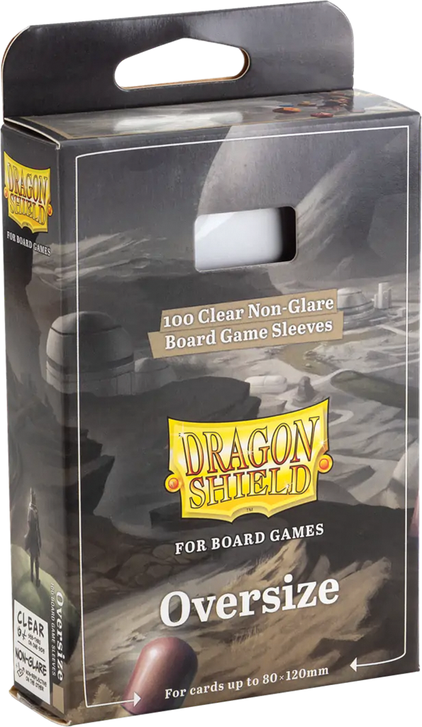 Dragon Shield - Oversize 80x120mm - 100x Clear Board Game Sleeves