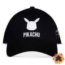 Pokémon - Casquette ajustable Pikachu Noir & Blanc