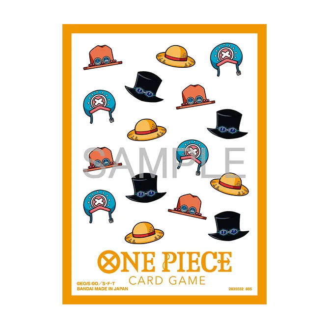 One Piece Card Game - Official Sleeve 13 - Motifs de chapeau