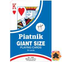 Piatnik - Jeu de 54 cartes géantes
