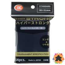 KMC - Standard Sleeves - Hyper Strong Black (64 Sleeves)
