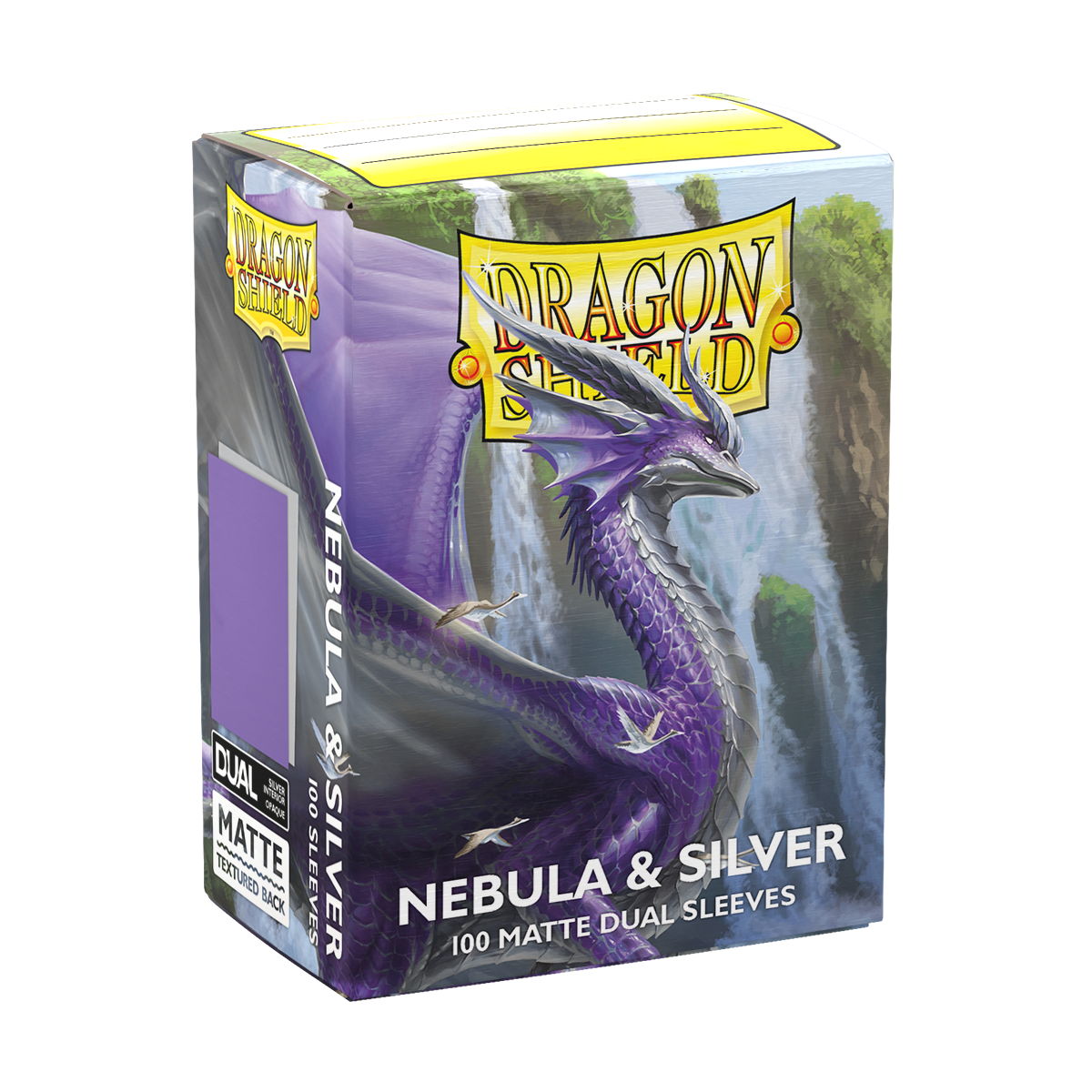 Dragon Shield - Dual Matte - Nebula & Silver (100 Sleeves Standard)