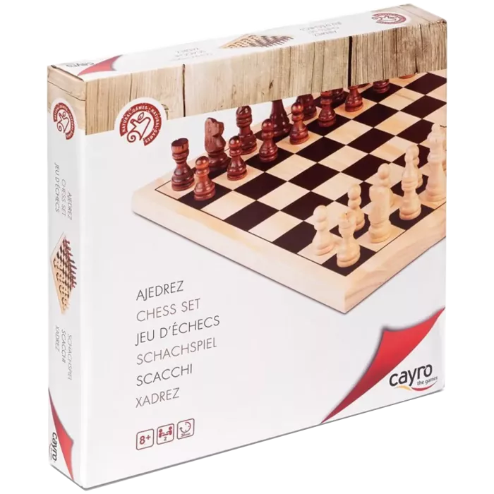 Echecs En Bois 30X30 Cm