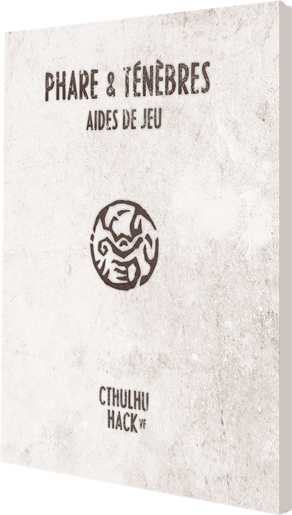 Cthulhu Hack - Pochette Aides jeu Phare & Ténèbres