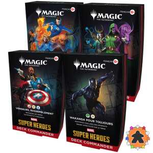 Marvel Super Heroes - Lot de 4 decks commander différents