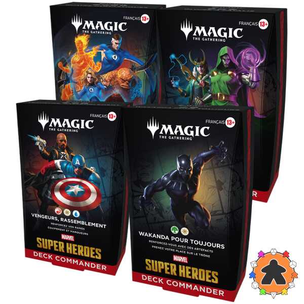 Marvel Super Heroes - Lot de 4 decks commander différents