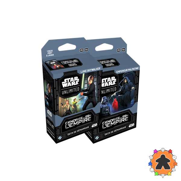 Star Wars Unlimited (SWU) - Cendres de l’Empire - Deck de démarrage - Lot de 2 decks différents (FR)