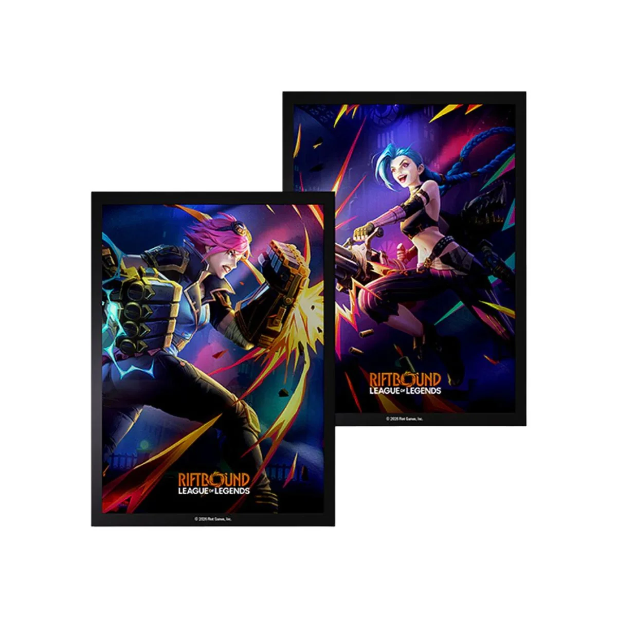 Riftbound - Vendetta Art Sleeves - Vi vs Jinx (50+50 sleeves)