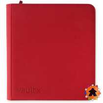 Vault X – Exo-Tec Zip Binder 12-Pocket – Fire Red