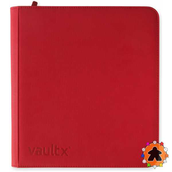 Vault X – Exo-Tec Zip Binder 12-Pocket – Fire Red