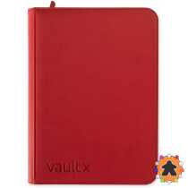 Vault X – Exo-Tec Zip Binder 9-Pocket – Fire Red