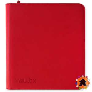Vault X – Exo-Tec Zip Binder XL 12-Pocket – Fire Red