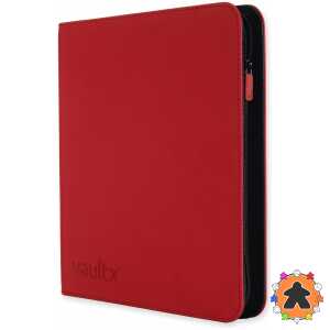 Vault X – Exo-Tec Zip Binder XL 12-Pocket – Fire Red