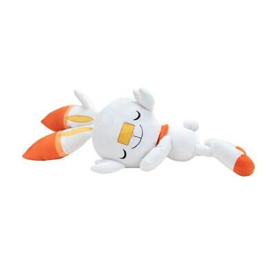 Pokémon – Peluche Flambino (Scorbunny) Endormi – 45 cm