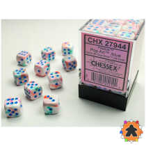 CHESSEX - Set de 36 dés 6 - FESTIVE - Pop Art/Blue - CHX27944
