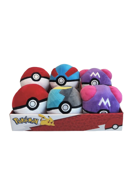 Pokémon – Peluche Poké Ball – 10 cm – Modèle aléatoire