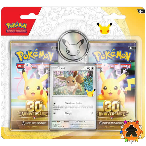 Pokémon – 30e Anniversaire – DuoPack (Pack 2 Boosters + promo Évoli – FR)