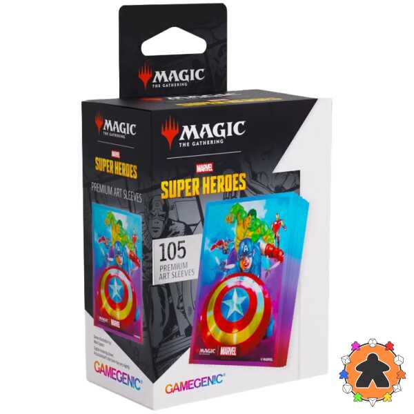 Gamegenic - MTG Marvel Super Heroes - Premium Art Sleeves - Captain America, Team Leader