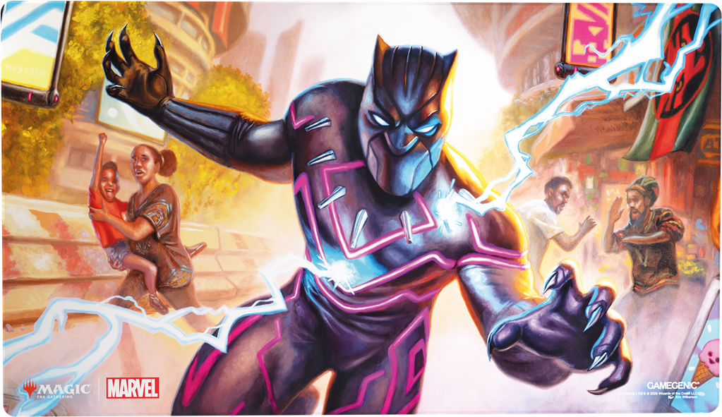 Gamegenic - MTG Marvel Super Heroes - Shiny Playmat - Striking Black Panther