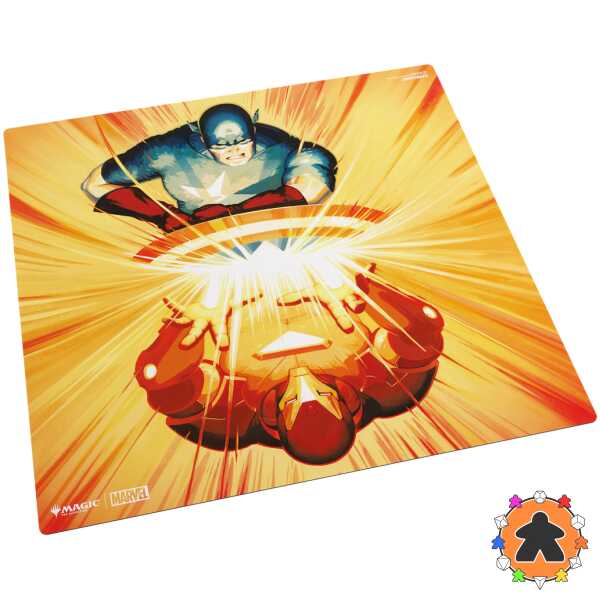 Gamegenic - MTG Marvel Super Heroes - Prime 2-Player Playmat - Iron Man / Captain America