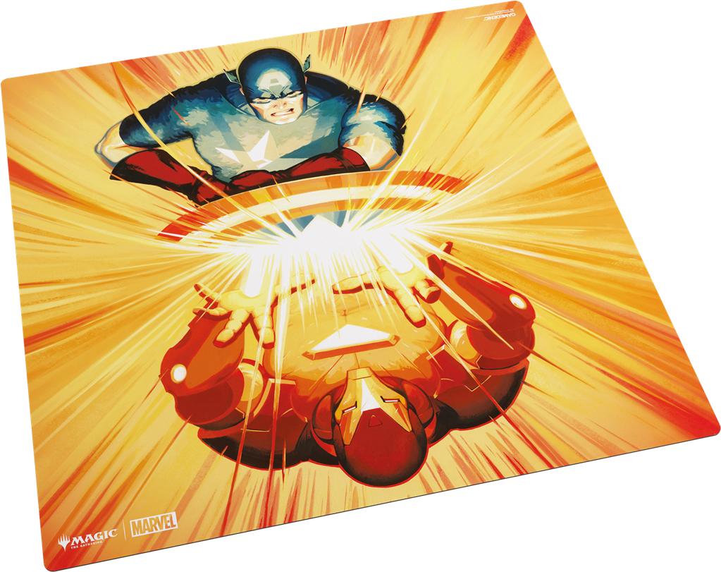 Gamegenic - MTG Marvel Super Heroes - Prime 2-Player Playmat - Iron Man / Captain America