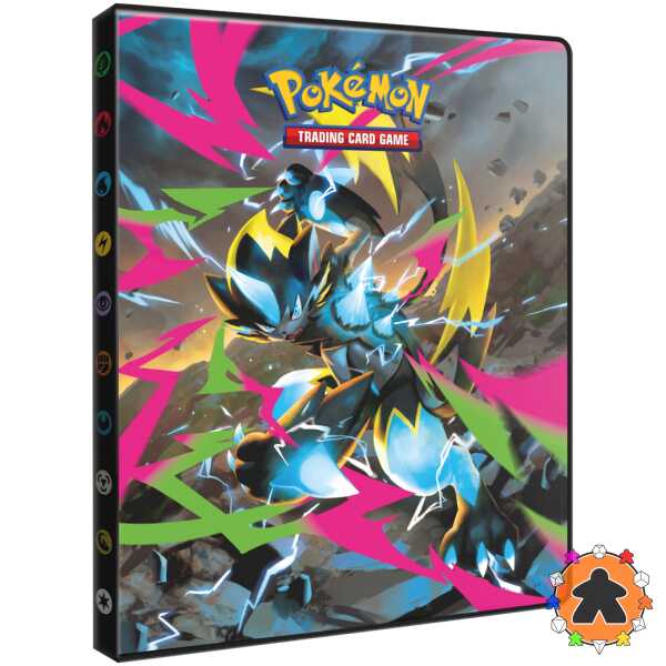 Ultra Pro - Pokémon - Portfolio 4 pochettes - Méga-Zeraora & Méga-Minotaupe (Nuit noire - ME05)