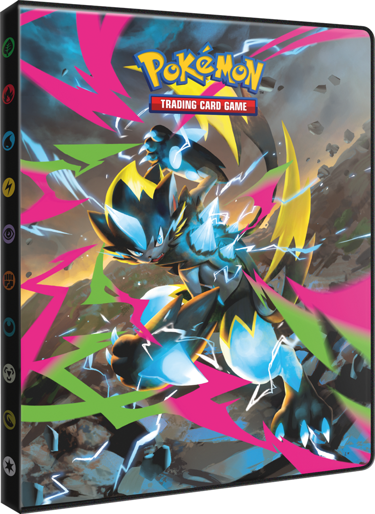 Ultra Pro - Pokémon - Portfolio 4 pochettes - Méga-Zeraora & Méga-Minotaupe (Nuit noire - ME05)