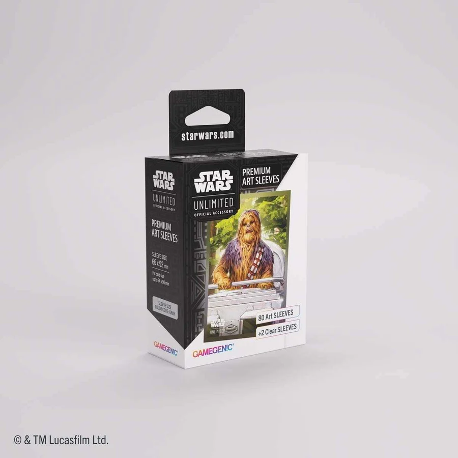 Gamegenic - Star Wars Unlimited - Premium Art Sleeves - Chewbacca - 80+2 protège-cartes