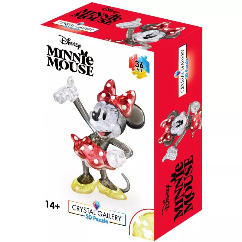 Crystal Gallery Disney - Puzzle 3D 36 pièces - Minnie Mouse